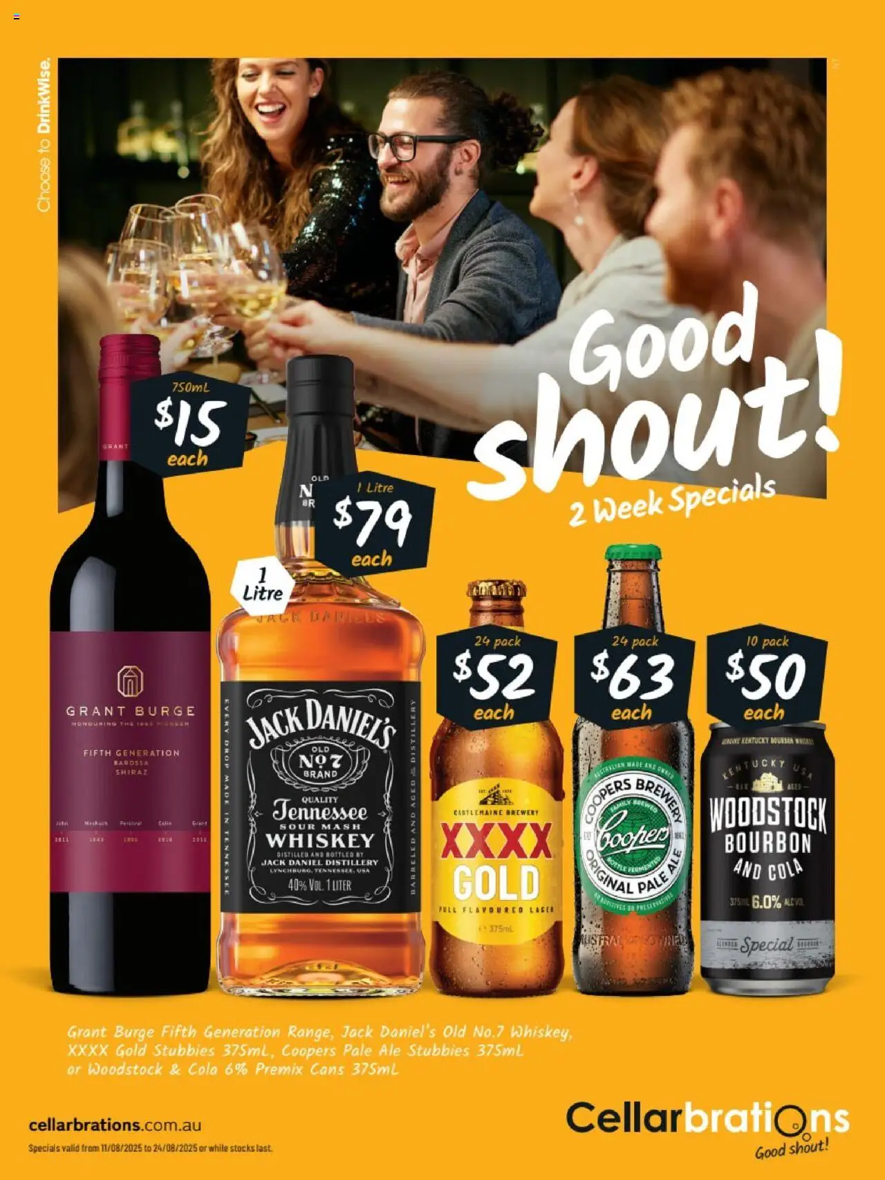 Cellarbrations catalogue valid from 11/08/2025 - page 1 - Bourbon, Whiskey, Jack Daniel’s