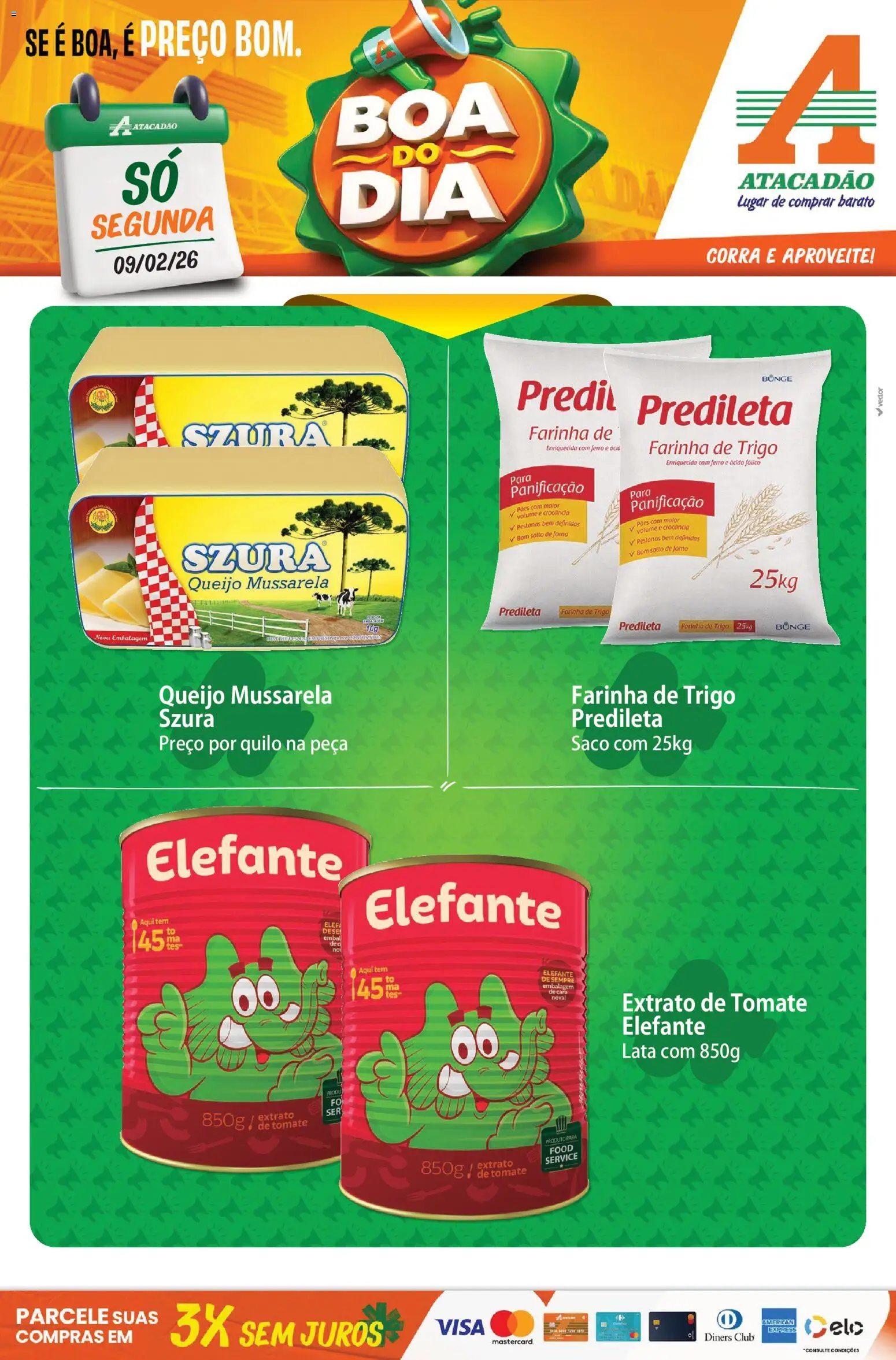 Pré-Visualização do folheto "Ofertas - GO" da loja Atacadão válido a partir de 09/02/2026