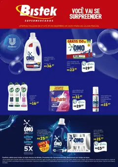 Pré-Visualização do folheto "Ofertas Unilever " da loja Bistek Supermercados válido a partir de 17/12/2025
