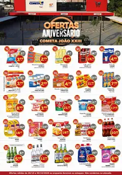 Pré-Visualização do folheto "Ofertas Aniversário João XXIII" da loja Cometa Supermercados válido a partir de 28/10/2025