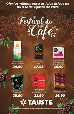 Pré-Visualização do folheto "Ofertas Festival do Café" da loja Tauste válido a partir de 05/08/2025