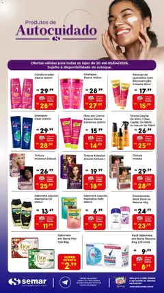 Pré-Visualização do folheto "Semar Supermercado ofertas Autocuidado " da loja Semar Supermercado válido a partir de 20/03/2026