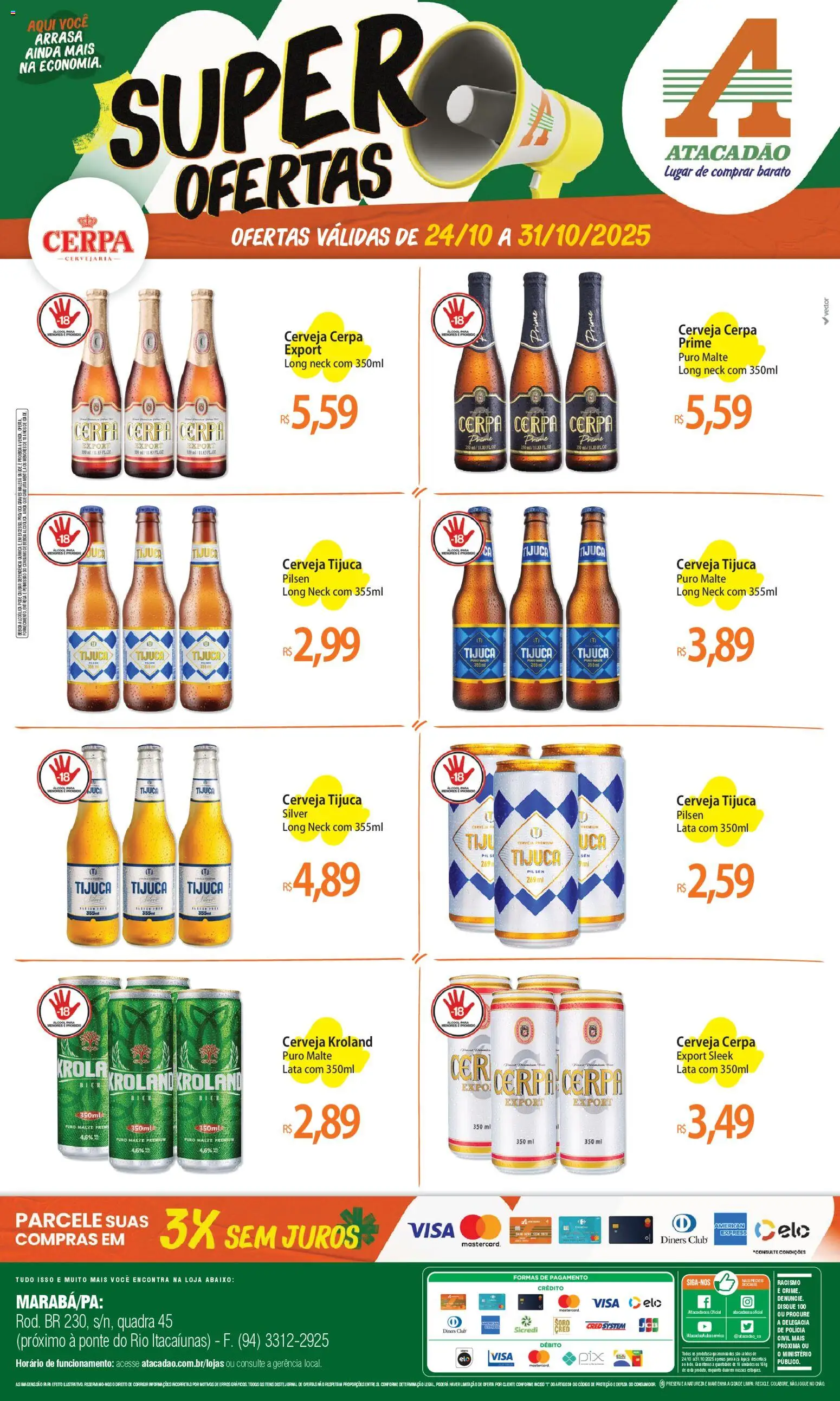 Atacadão folheto "Ofertas - PA" válido a partir de 24/10/2025 - número de página 1