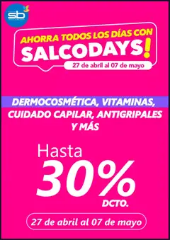 Folleto de la tienda Salcobrand válido desde el 27.04.2026 