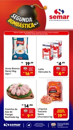 Pré-Visualização do folheto "Ofertas do Dia" da loja Semar Supermercado válido a partir de 04/08/2025