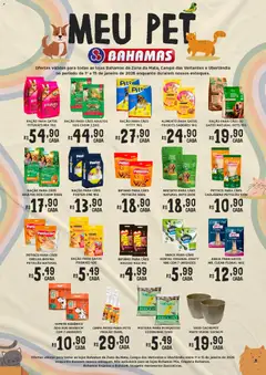 Pré-Visualização do folheto "Ofertas Meu Pet" da loja Bahamas Supermercados válido a partir de 01/01/2026