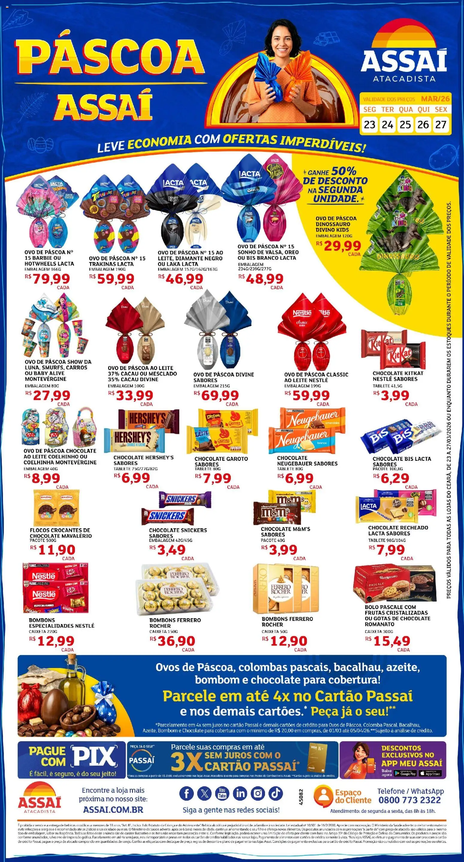 Pré-Visualização do folheto "Assaí Atacadista ofertas - CE" da loja Assaí Atacadista válido a partir de 23/03/2026