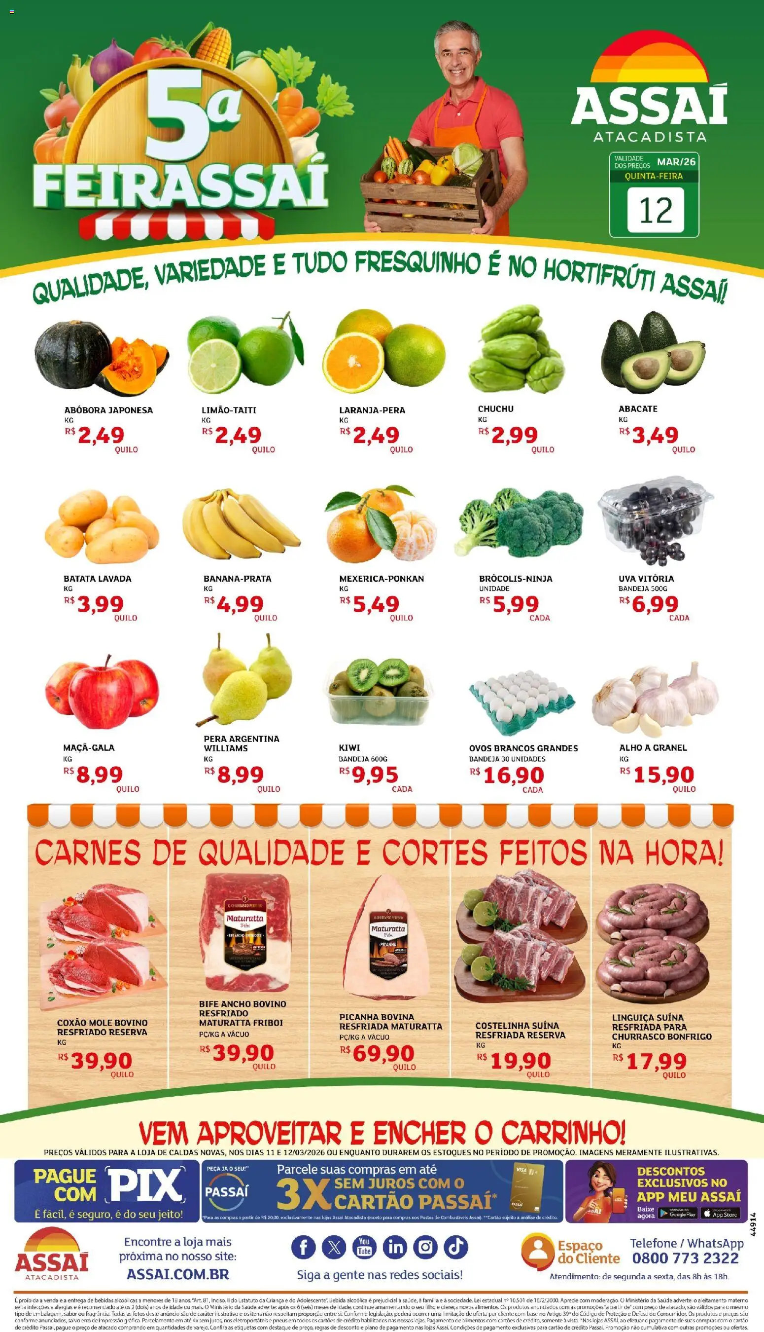 Pré-Visualização do folheto "Assaí Atacadista ofertas - GO" da loja Assaí Atacadista válido a partir de 12/03/2026