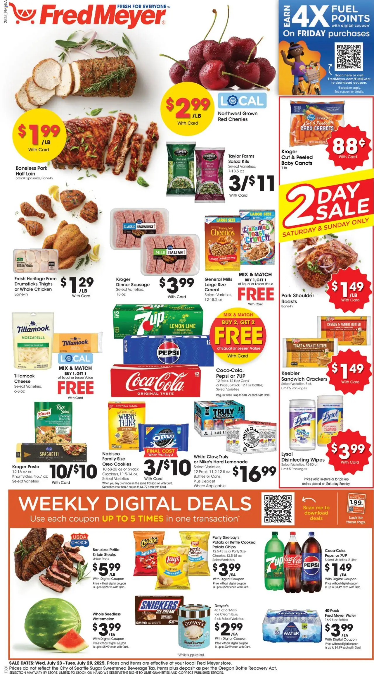 Fred Meyer Weekly Ad from 07/23/2025 - Flyer - Page number 1