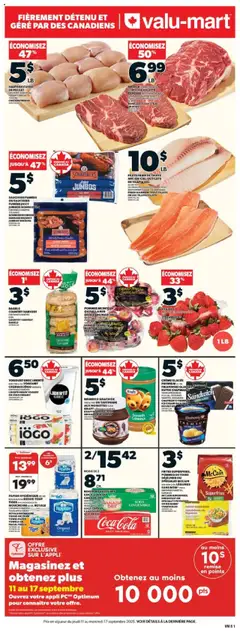 Preview of leaflet Circulaire from shop Valu Mart is valid from Sep 11, 2025