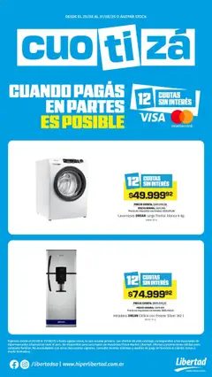 Vista previa del folleto de la tienda Hipermercado Libertad válido desde el 25/08/2025 