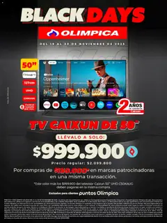  Vista previa del prospecto Black Friday del almacen Olímpica válida del 19/11/2025 al 30/11/2025