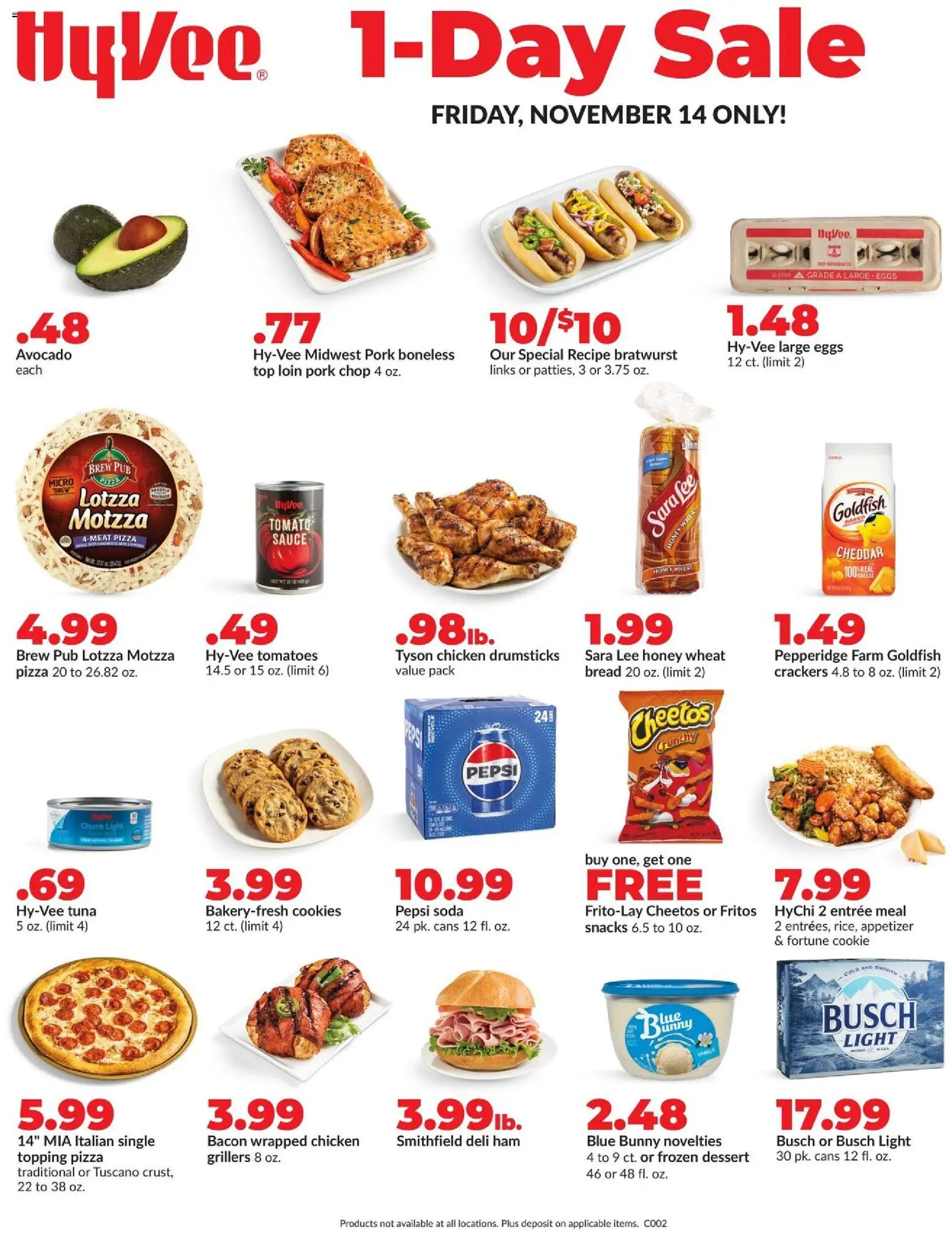 Ad Preview of HyVee 1 Day Sale from 11/14/2025