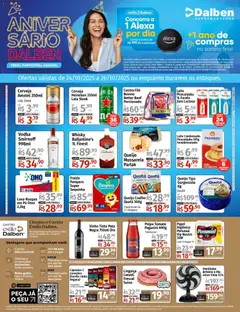 Pré-Visualização do folheto "Ofertas Fim de Semana" da loja Supermercado Dalben válido a partir de 24/10/2025