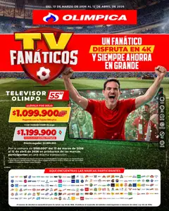  Vista previa del prospecto Olímpica catálogo del almacen Olímpica válida del 13/03/2026 al 12/04/2026