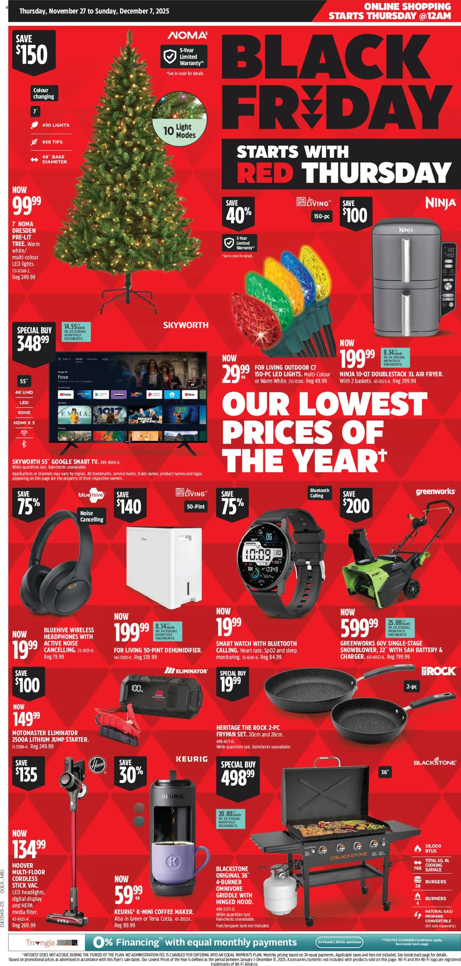 Preview of leaflet Black Friday Flyer from shop Canadian Tire is valid from Nov 27, 2025