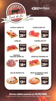 Pré-Visualização do folheto "Ofertas da semana" da loja São Roque Supermercados válido a partir de 10/02/2026