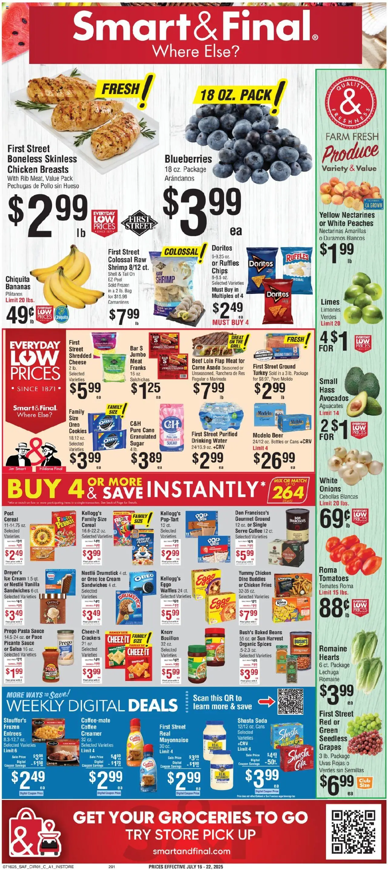 Smart & Final Weekly Ad from 07/16/2025 - Flyer - Page number 1