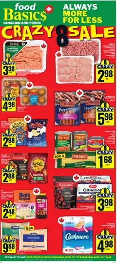 Preview of leaflet Food Basics weekly flyer - Cornwall from shop Food Basics is valid from Apr 16, 2026