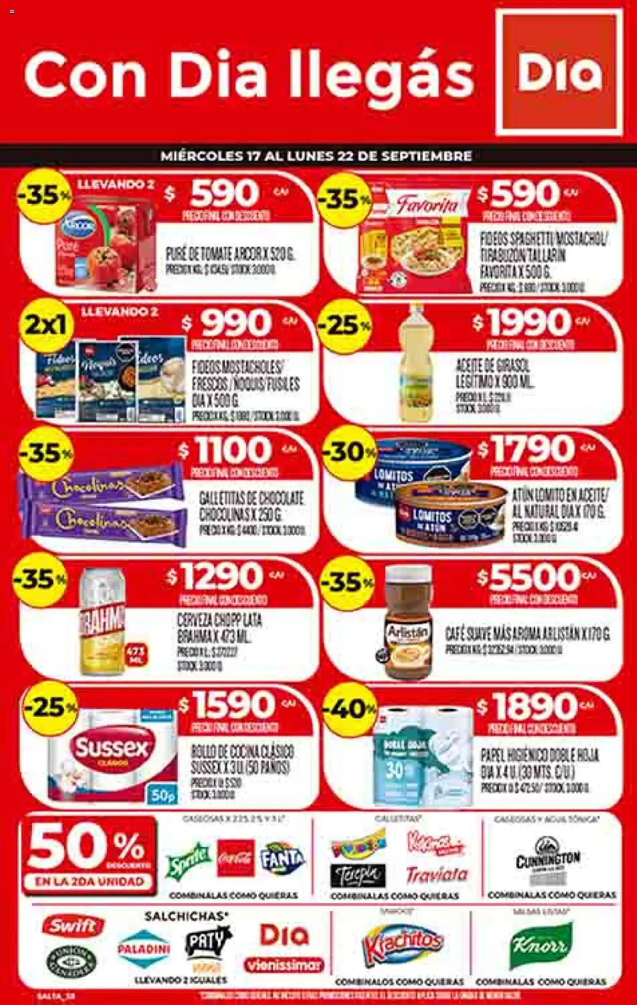 DIA Supermercado Ofertas - Salta y Jujuy del 17/09/2025