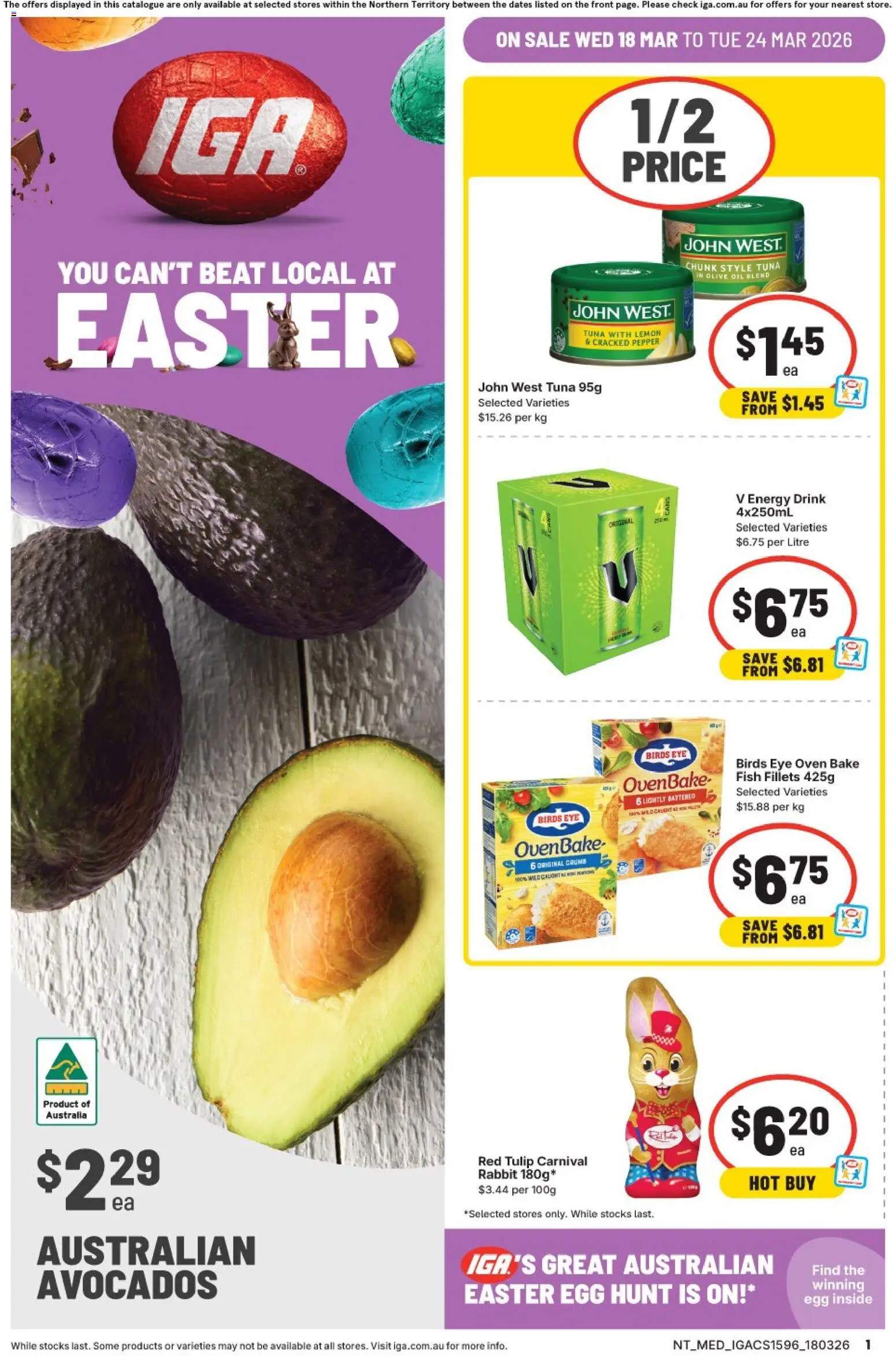 Preview of catalogue IGA catalogue NT from shop IGA valid 18/03/2026