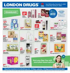 Un aperçu du dépliant Veganuary Flyer du magasin London Drugs est valide à partir 31 déc. 2025