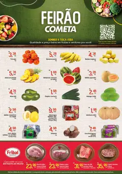 Pré-Visualização do folheto "Ofertas Feirão" da loja Cometa Supermercados válido a partir de 23/11/2025
