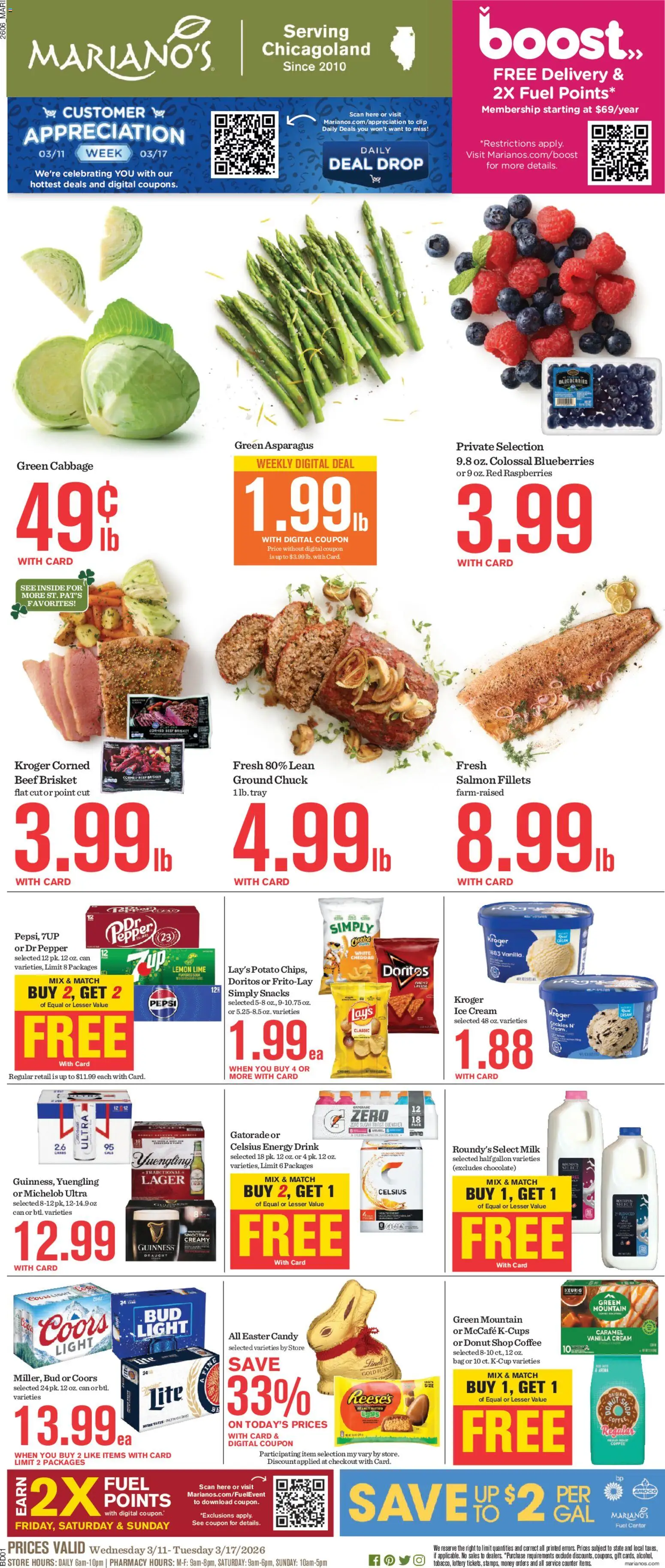 Ad Preview of Mariano's Mariano's Weekly Ad from 03/11/2026