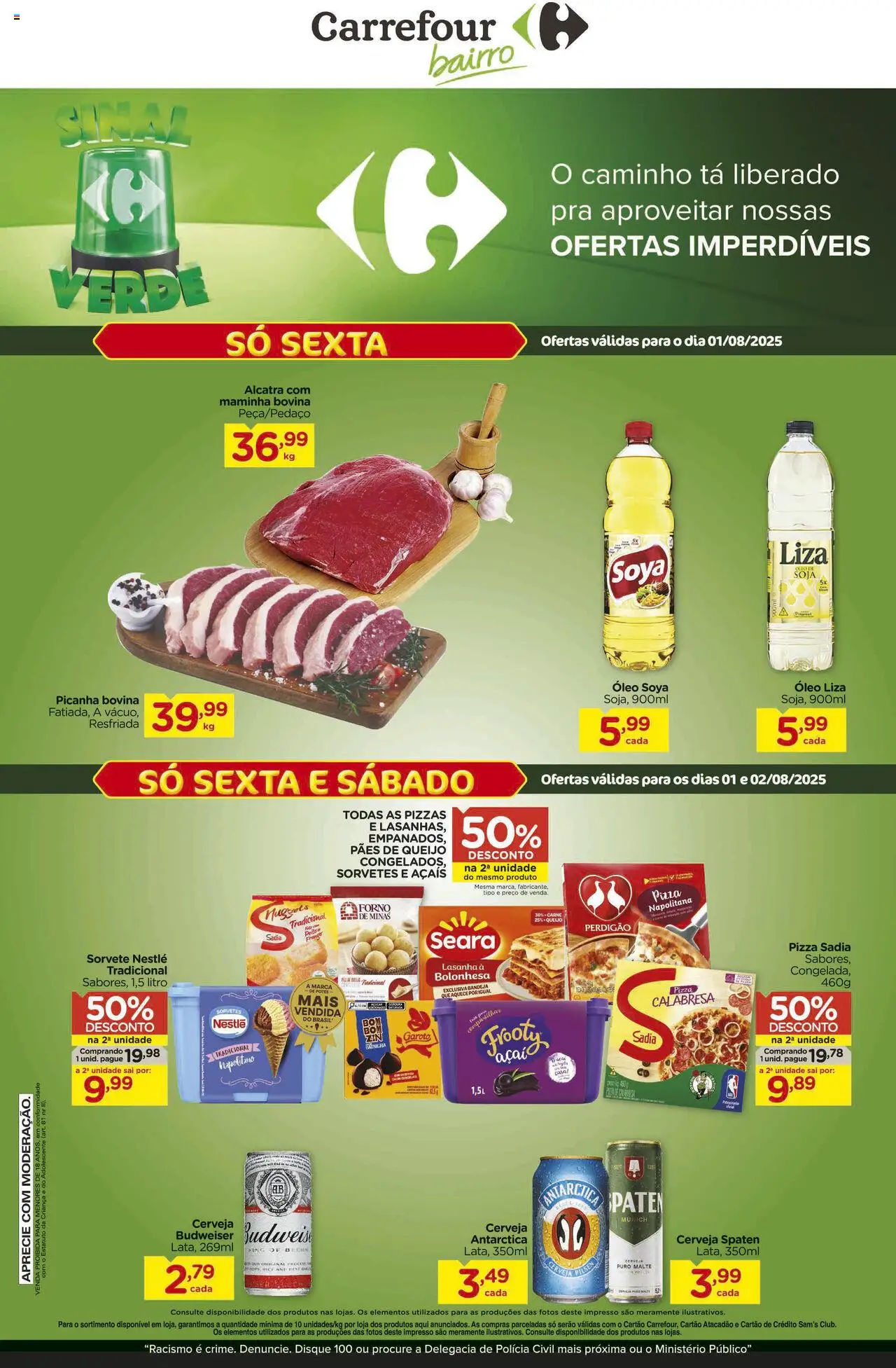 Carrefour Bairro folheto "Ofertas da semana" válido a partir de 01/08/2025 - número de página 1