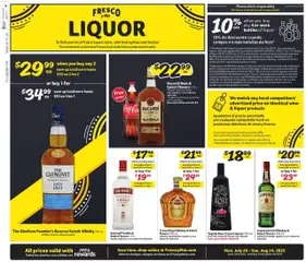 Ad Preview of Fresco y Más Alcohol Flyer from 07/28/2025