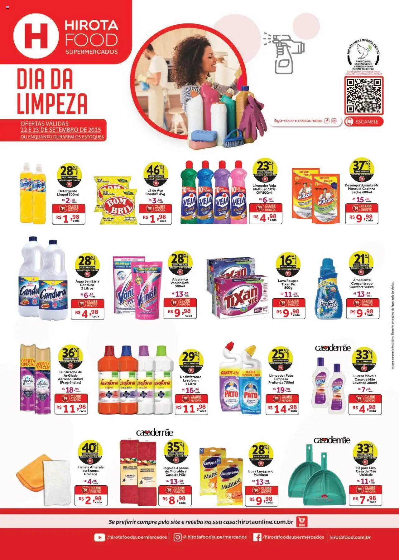 Hirota Food folheto "Ofertas Dia da Limpeza" válido a partir de 22/09/2025 - número de página 1