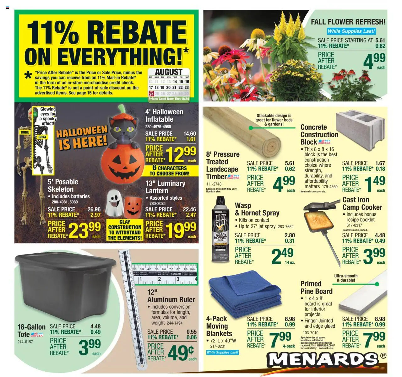 Menards AD from 08/14/2025 >> Weekly ad + Sale ad Preview - Page number 1