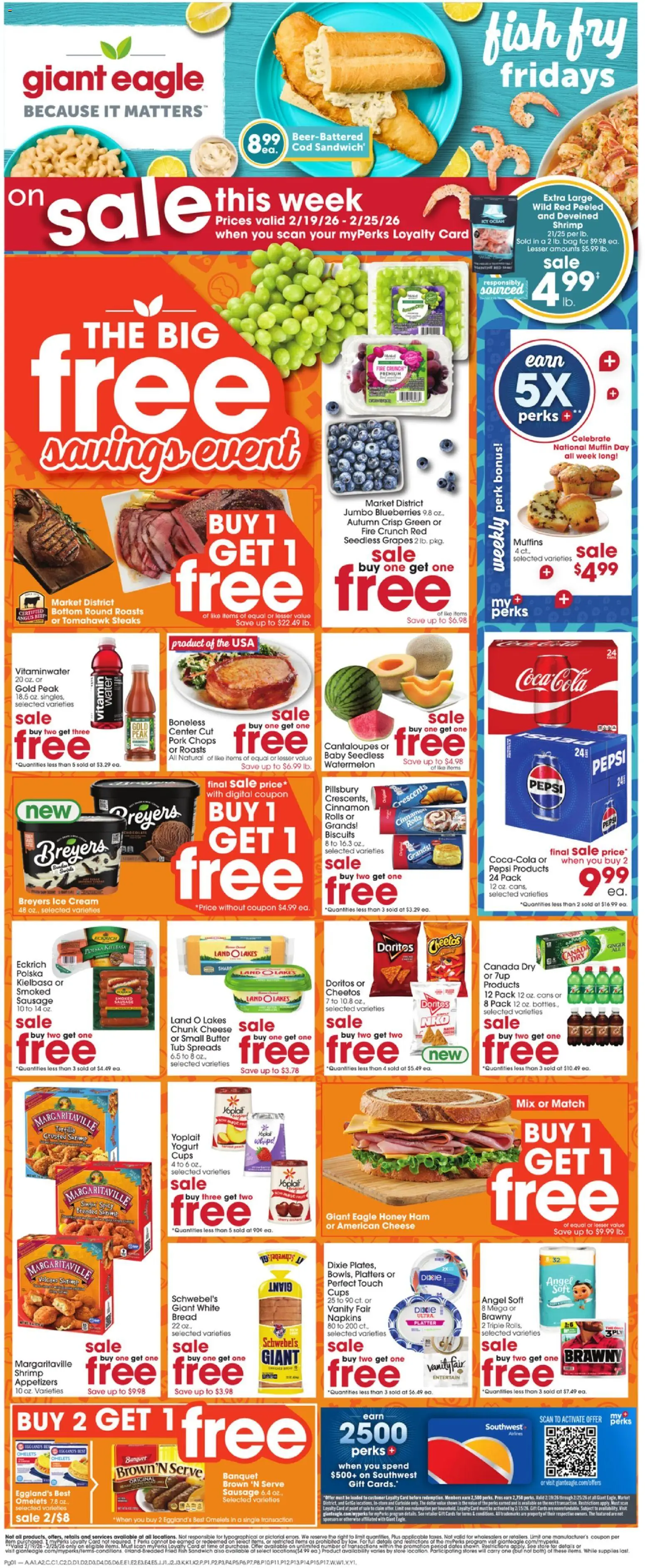 Ad Preview of Giant Eagle Weekly Ad from 02/19/2026