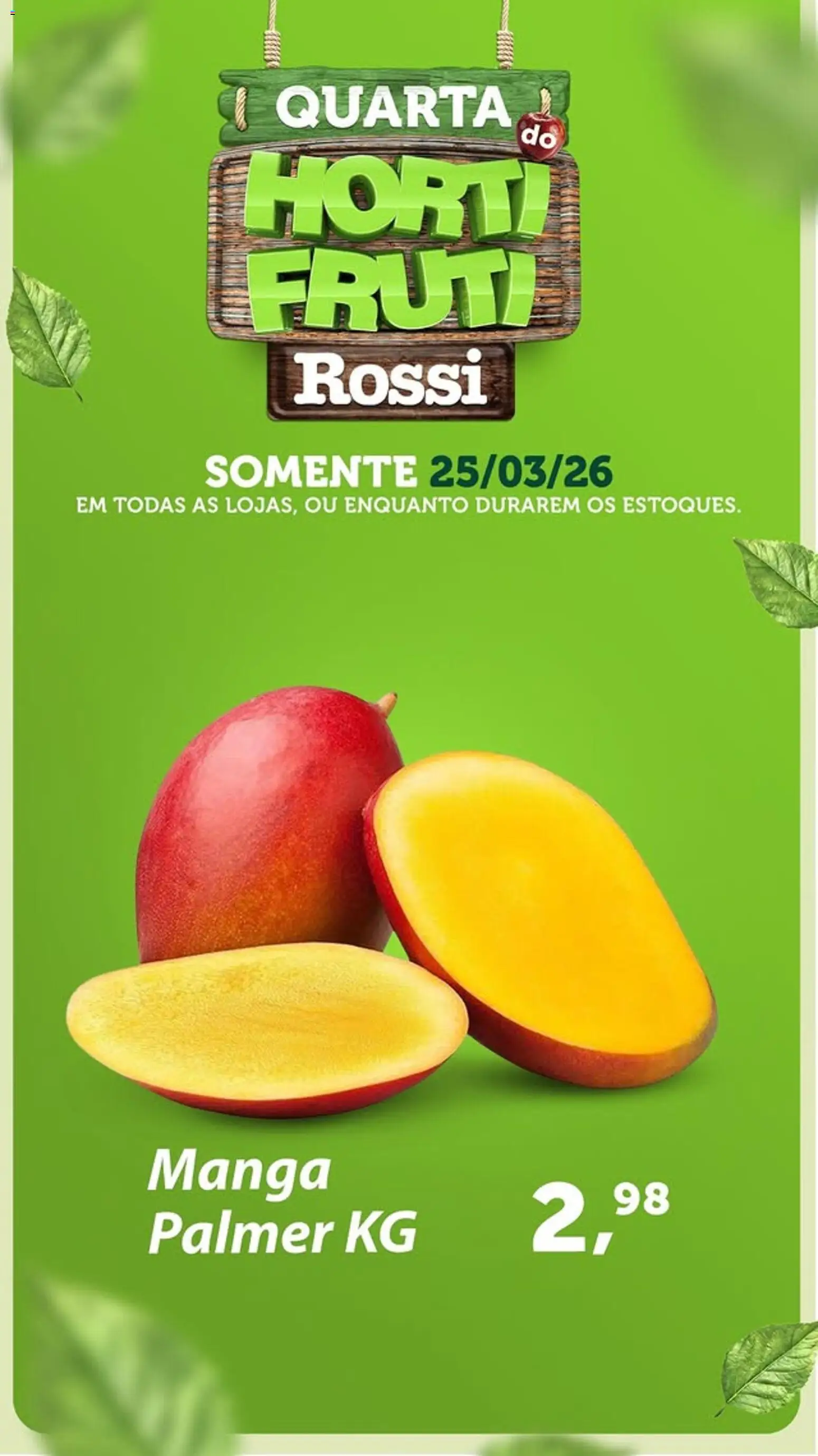 Pré-Visualização do folheto "Rossi Supermercados - Ofertas da semana" da loja Rossi Supermercados válido a partir de 25/03/2026
