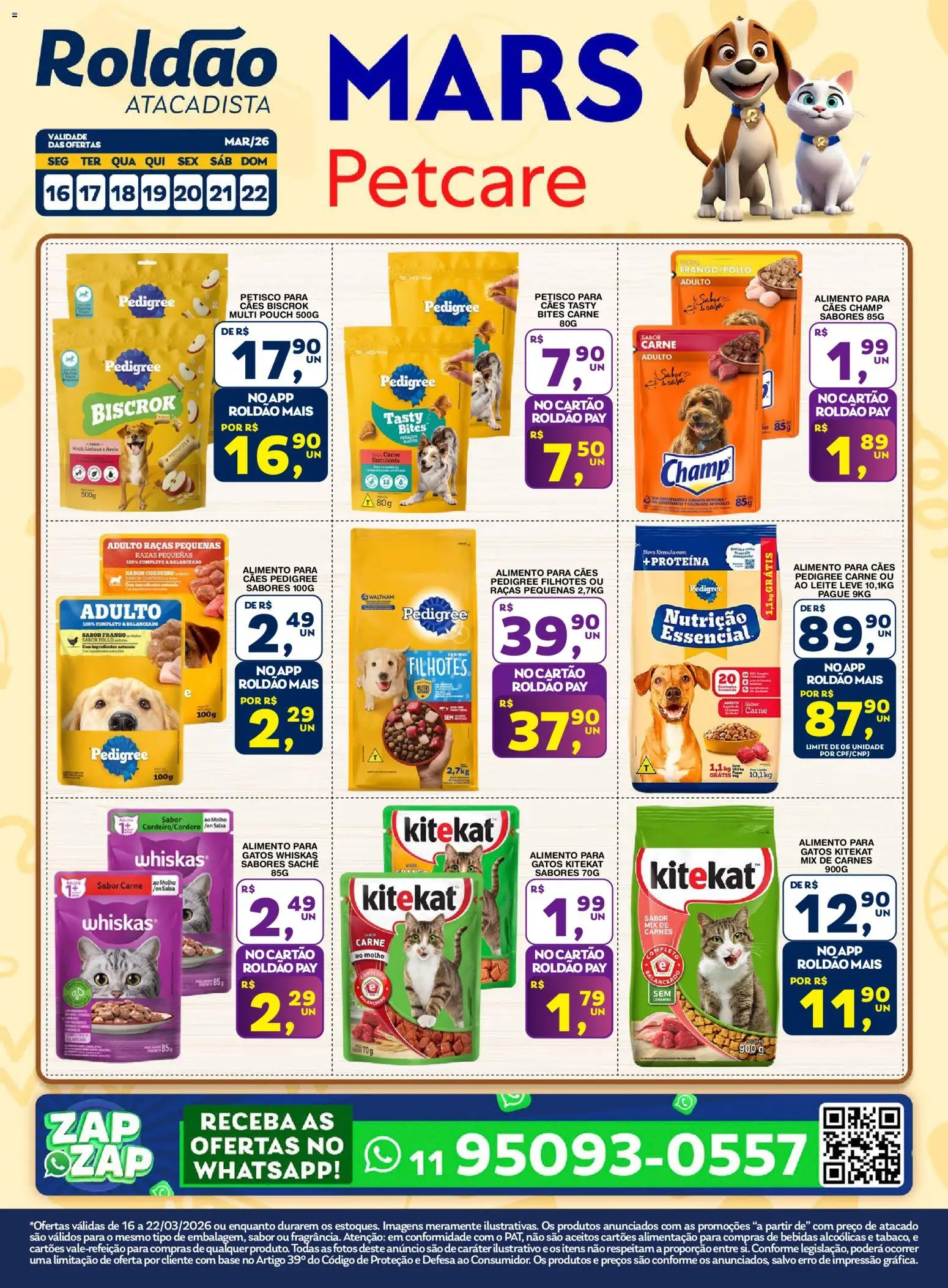 Pré-Visualização do folheto "Roldão ofertas Mars Petcare" da loja Roldão válido a partir de 16/03/2026