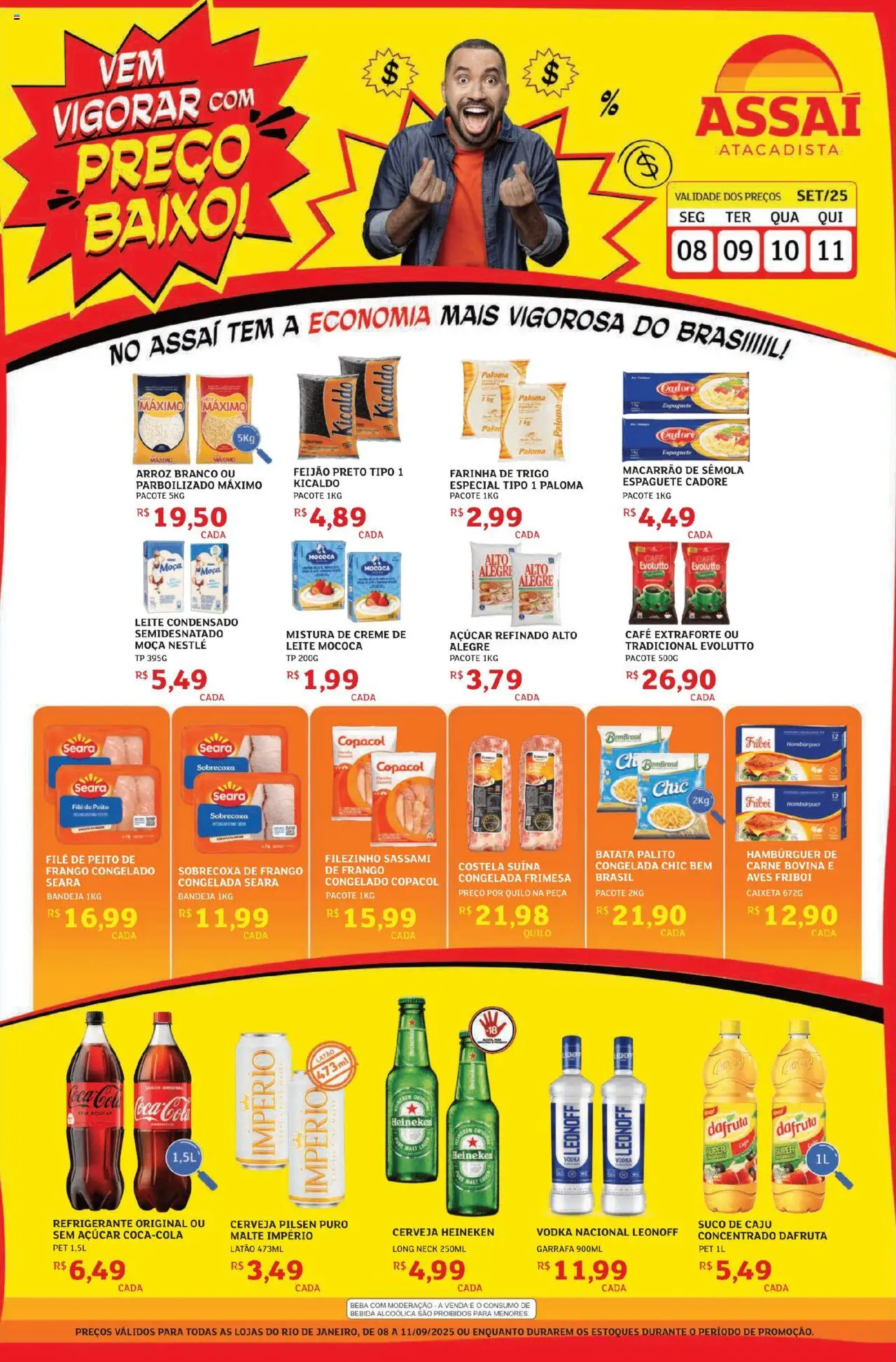 Assaí Atacadista folheto "Encarte - RJ" válido a partir de 08/09/2025 - número de página 1