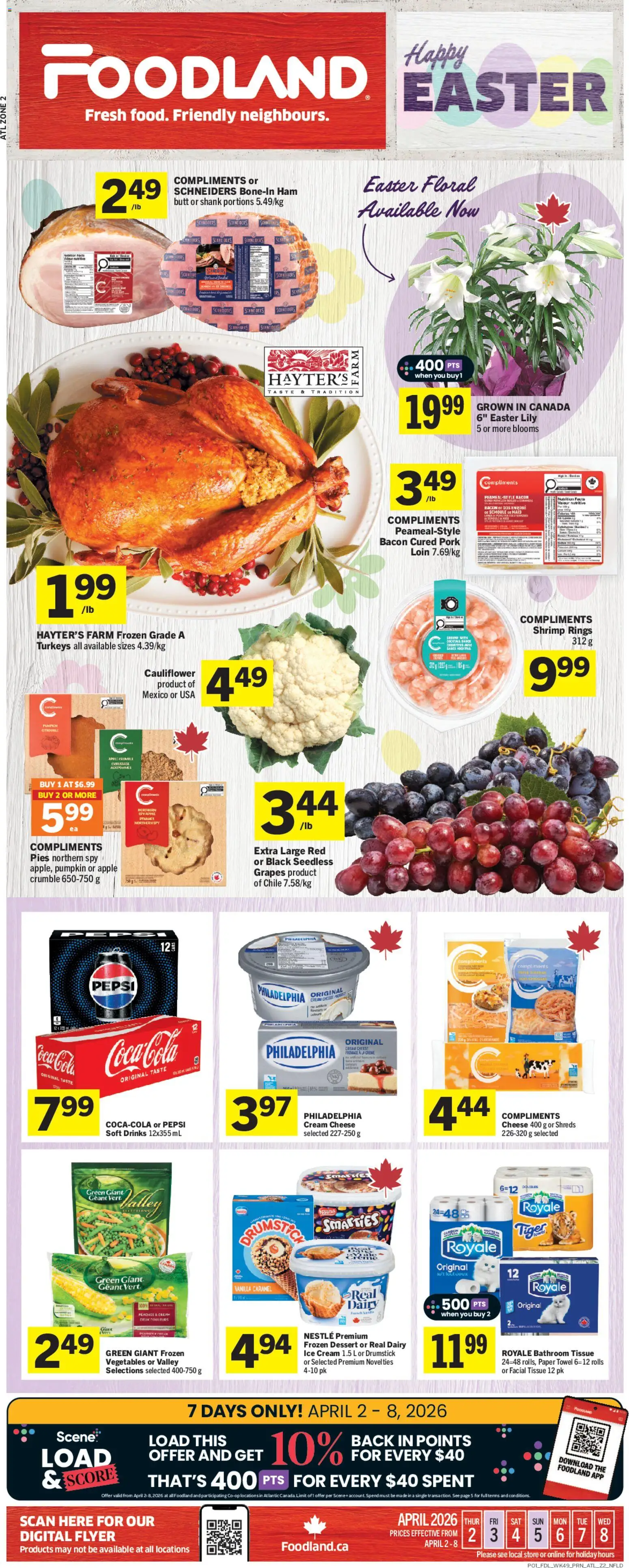 Preview of leaflet Foodland weekly flyer / circulaire from shop Foodland is valid from Apr 02, 2026