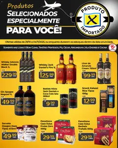 Pré-Visualização do folheto "Ofertas Especiais de Produtos Importados" da loja X Supermercados válido a partir de 29/10/2025