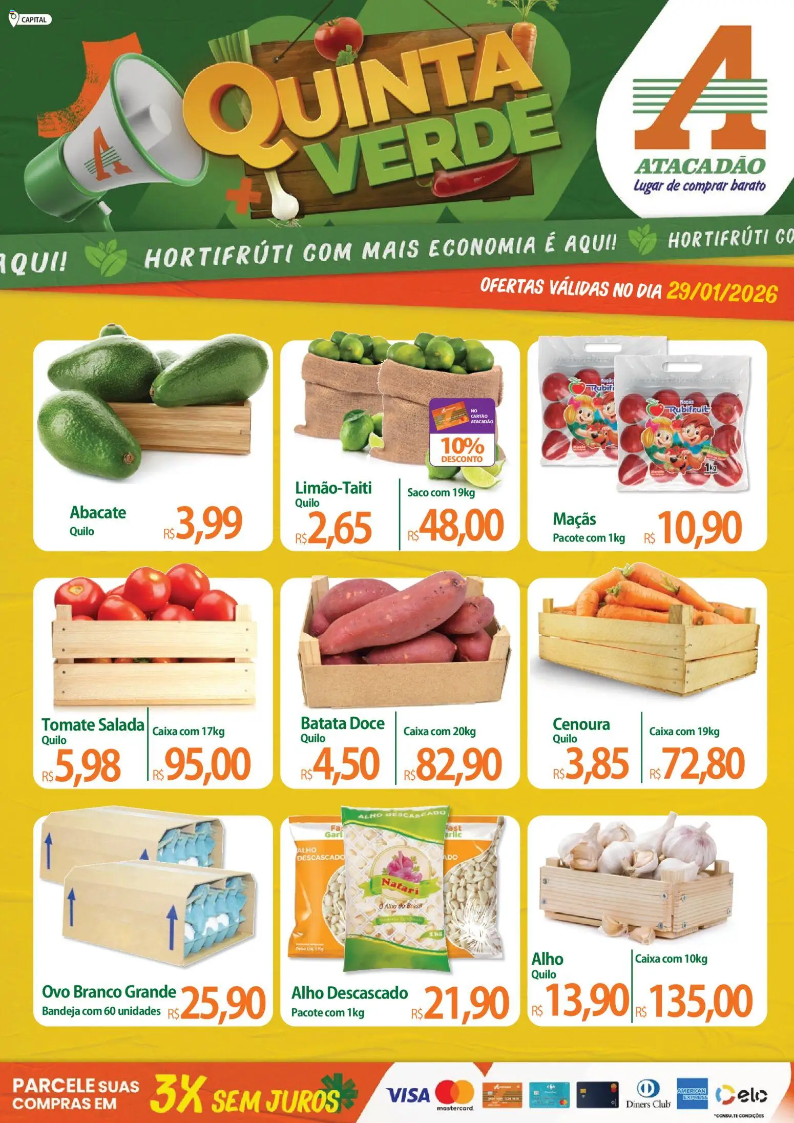 Pré-Visualização do folheto "Ofertas - SP" da loja Atacadão válido a partir de 29/01/2026