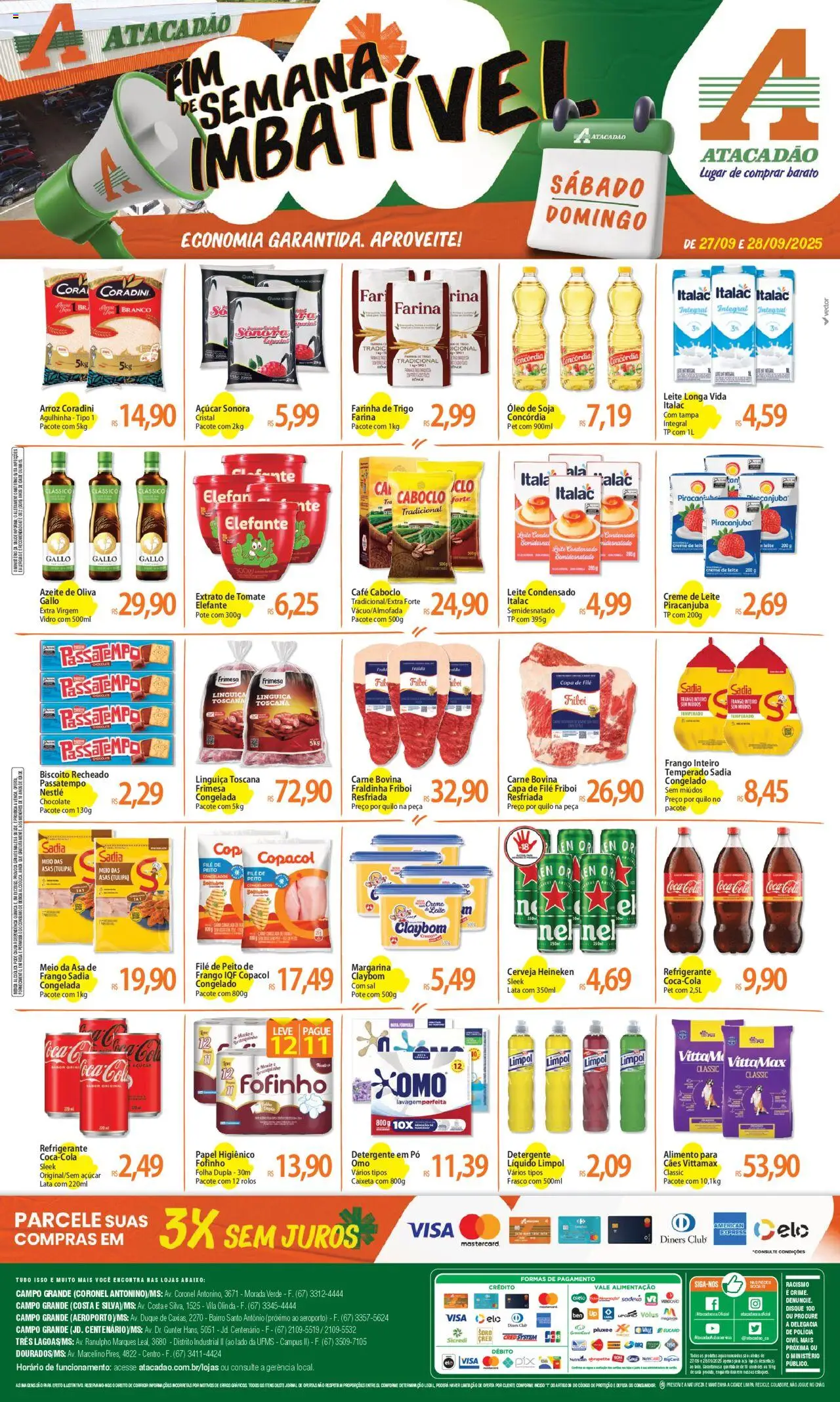 Atacadão folheto "Ofertas - MS" válido a partir de 27/09/2025 - número de página 1
