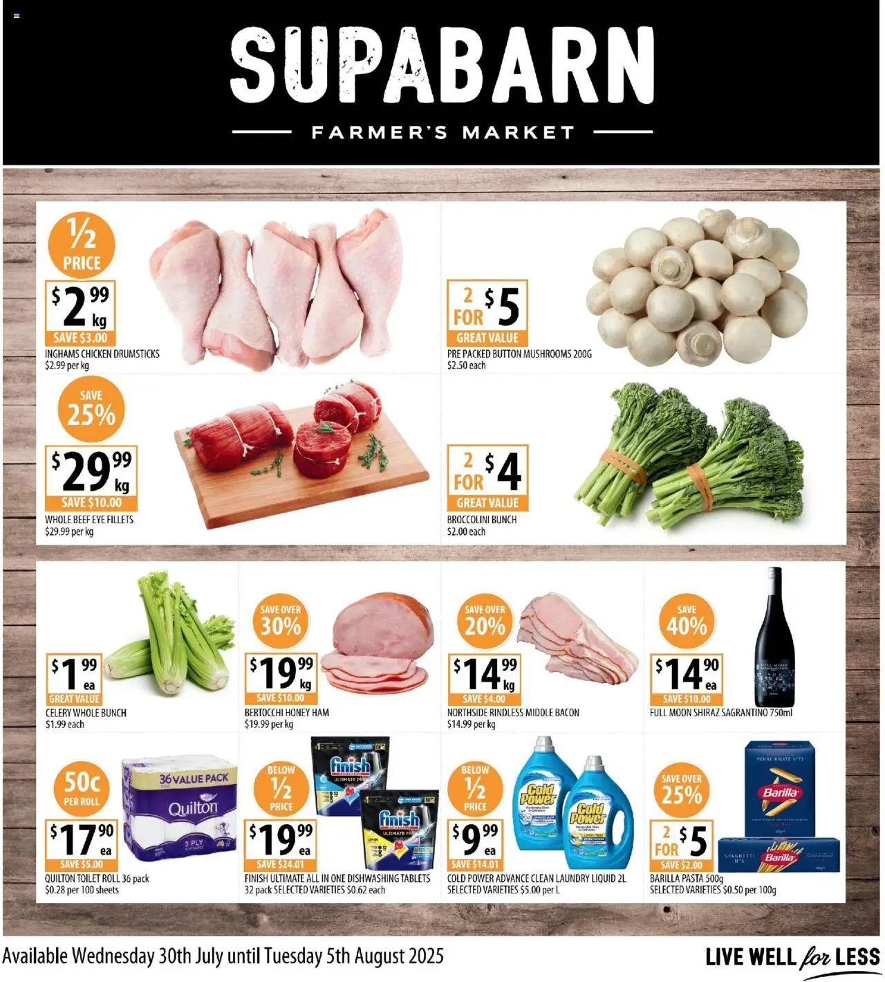 Supabarn catalogue valid from 30/07/2025 - page 1