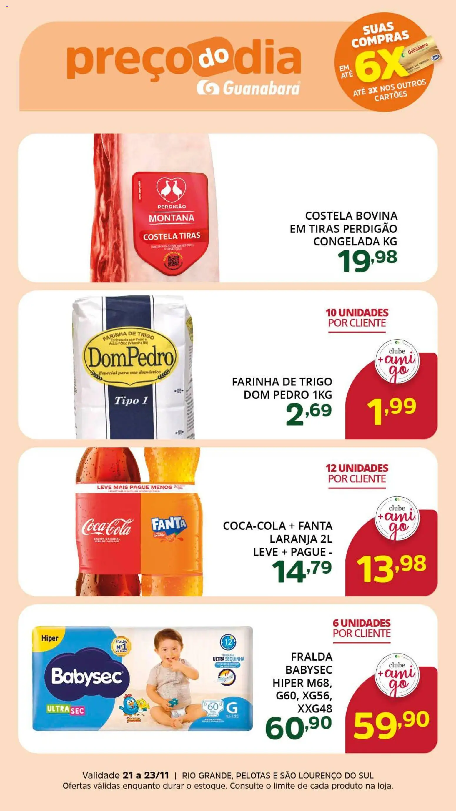Pré-Visualização do folheto "Ofertas da semana" da loja Supermercado Guanabara válido a partir de 21/11/2025