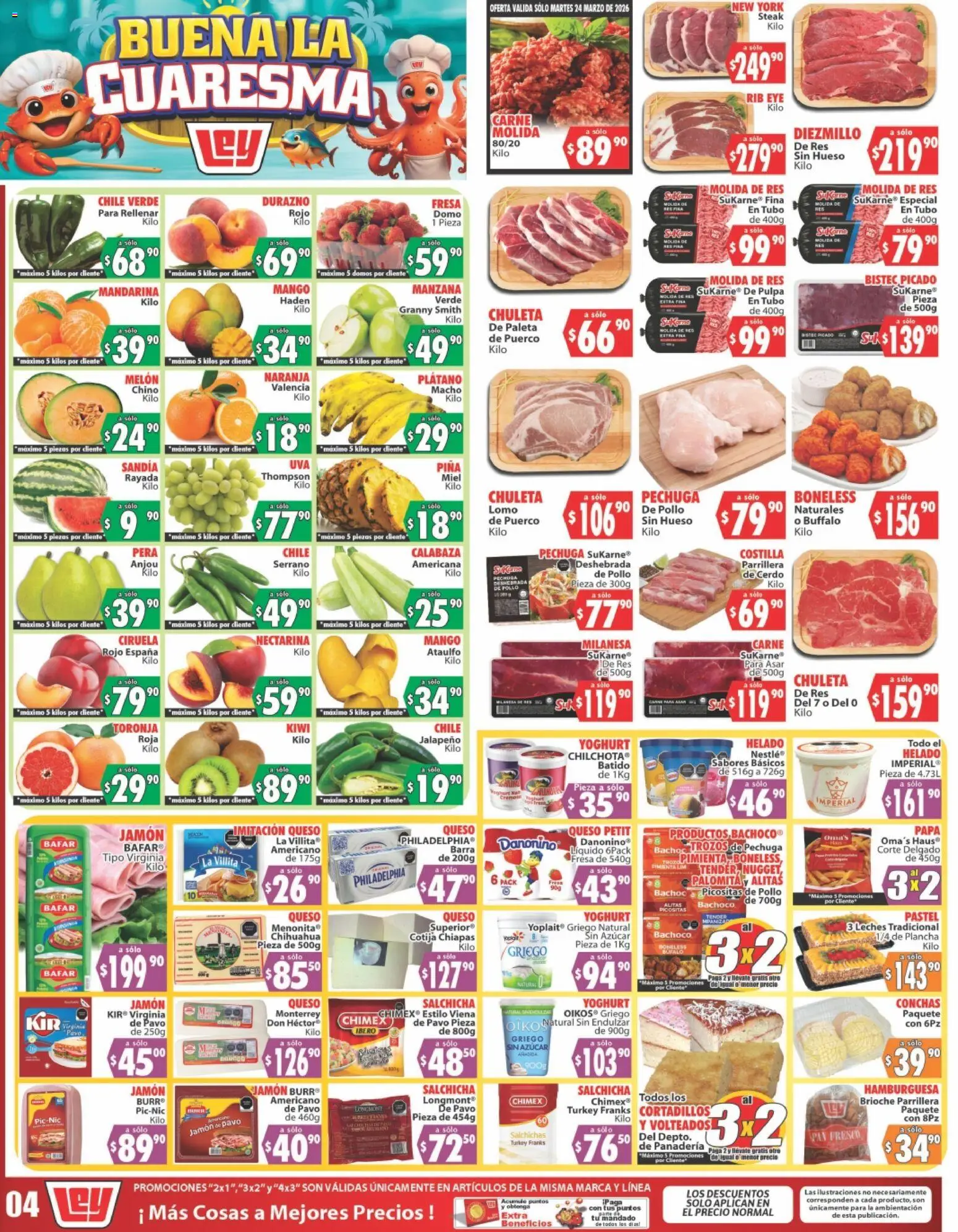 Vista previa las ofertas de la tienda Casa Ley - Casa Ley folleto Autoservicio La Paz, BCS desde el 24/03/2026 