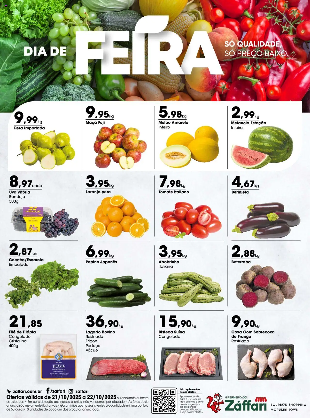 Zaffari folheto "Ofertas Dia de Feira - SP" válido a partir de 21/10/2025 - número de página 1