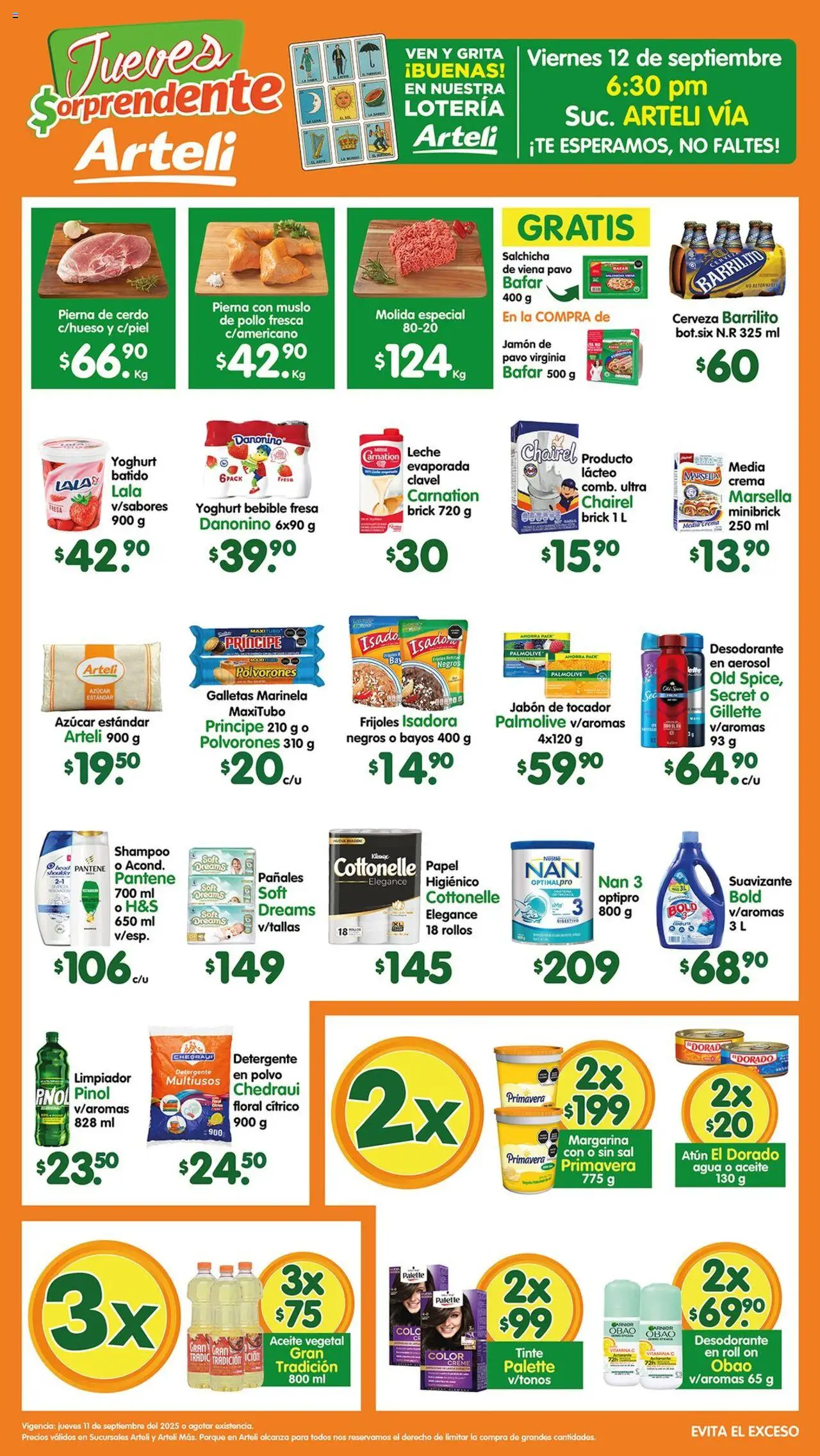 Folleto Arteli Arteli y sus promociones válidas desde el 11/09/2025 - Número de página 1