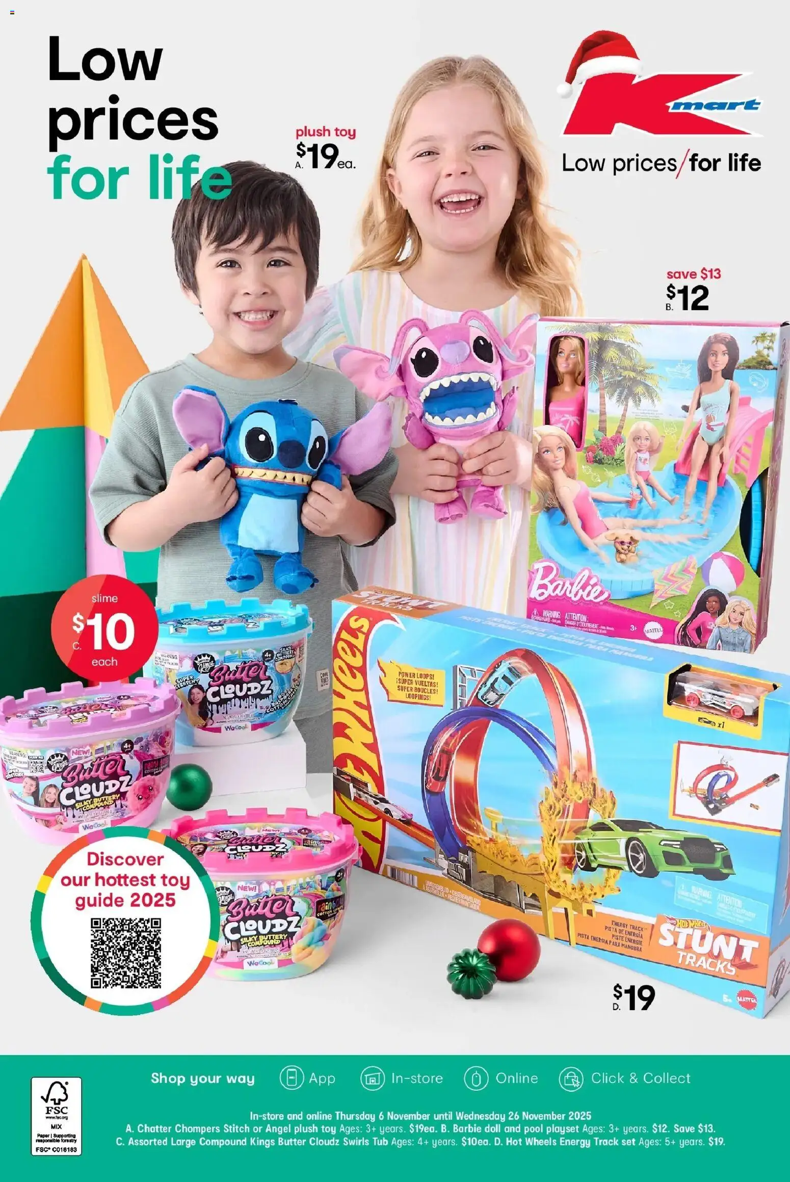 Preview of catalogue Christmas Toys from shop Kmart valid 06/11/2025
