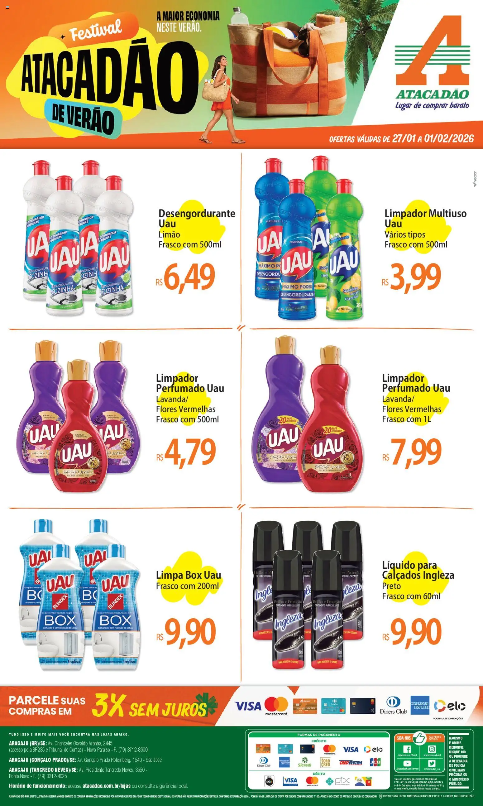 Pré-Visualização do folheto "Ofertas - SE" da loja Atacadão válido a partir de 27/01/2026