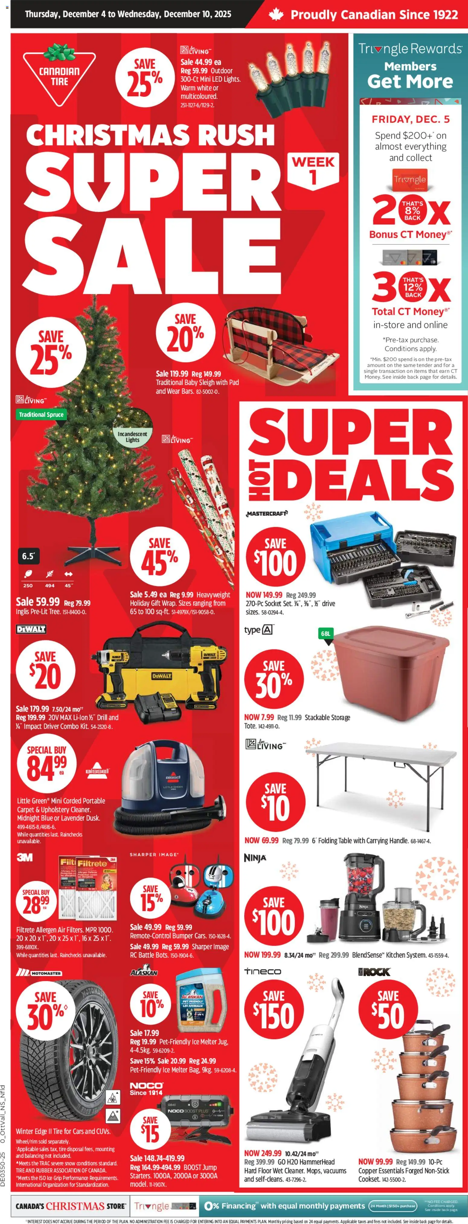 Preview of leaflet Weekly Flyer from shop Canadian Tire is valid from Dec 04, 2025