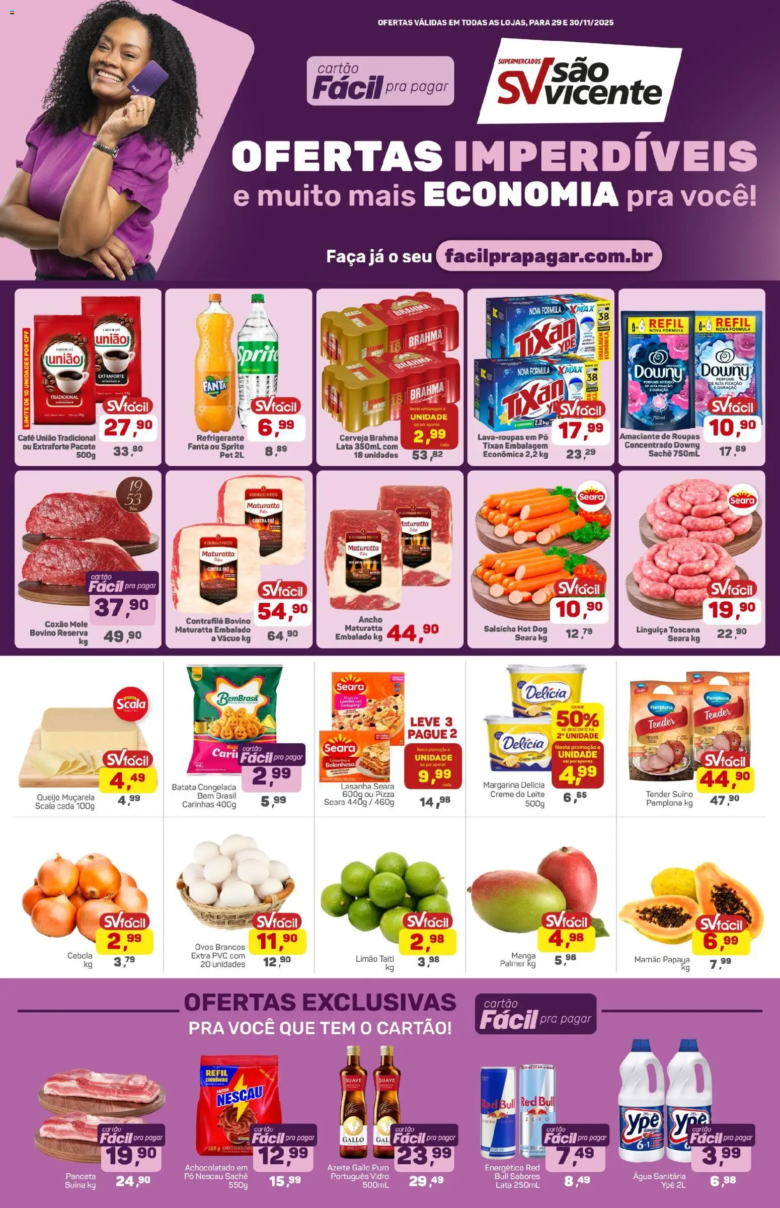 Pré-Visualização do folheto "Ofertas da semana" da loja Supermercados São Vicente válido a partir de 29/11/2025