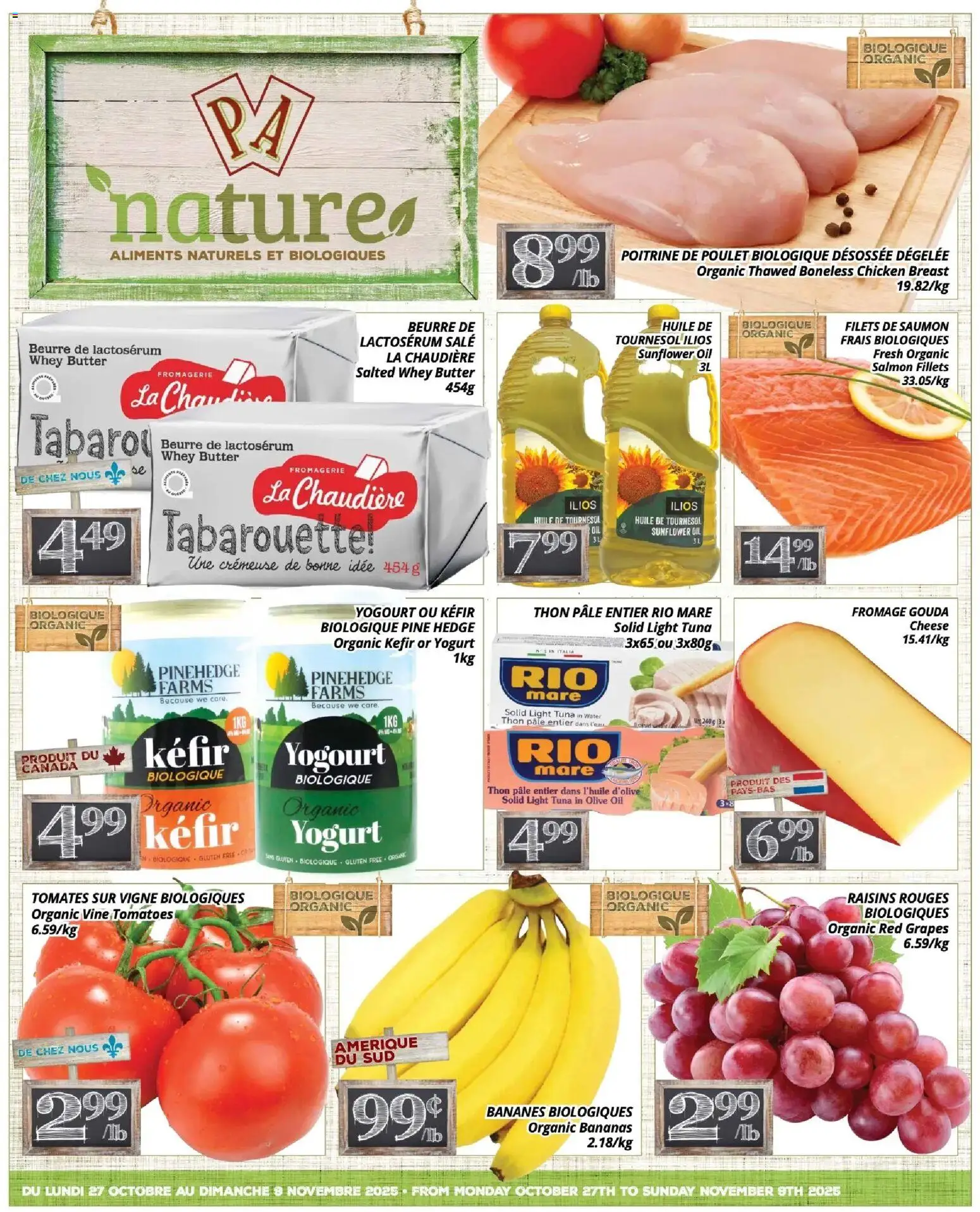 Preview of leaflet Pa nature Flyer from shop Pa Supermarché is valid from Oct 27, 2025